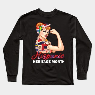 Hispanic Heritage Month National Hispanic Heritage Month celebration gift idea Long Sleeve T-Shirt